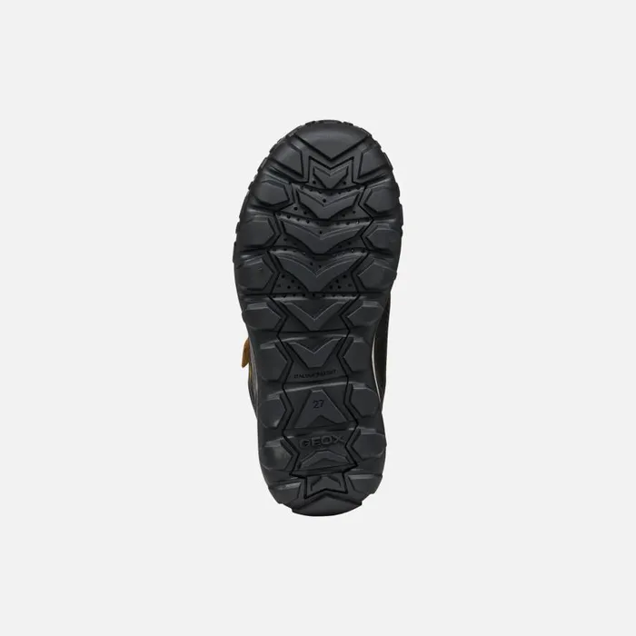 Geox Ankle Boots TREKKYUP ABX JUNIOR Dark YellowBlack Waterproof Boots Dark Yellowblack 8211 Kids