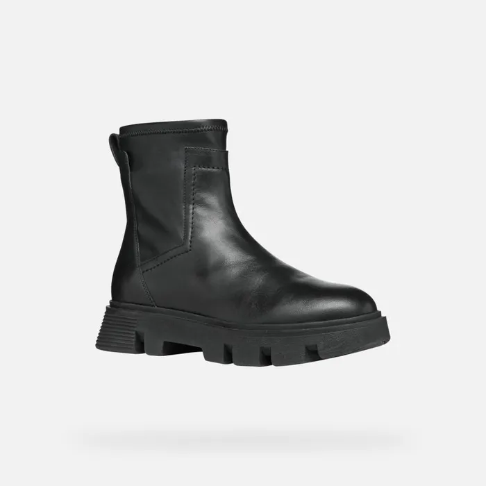Geox Ankle Boots VILDE C Chelsea Boots Black Woman Geox Black 8211 Woman