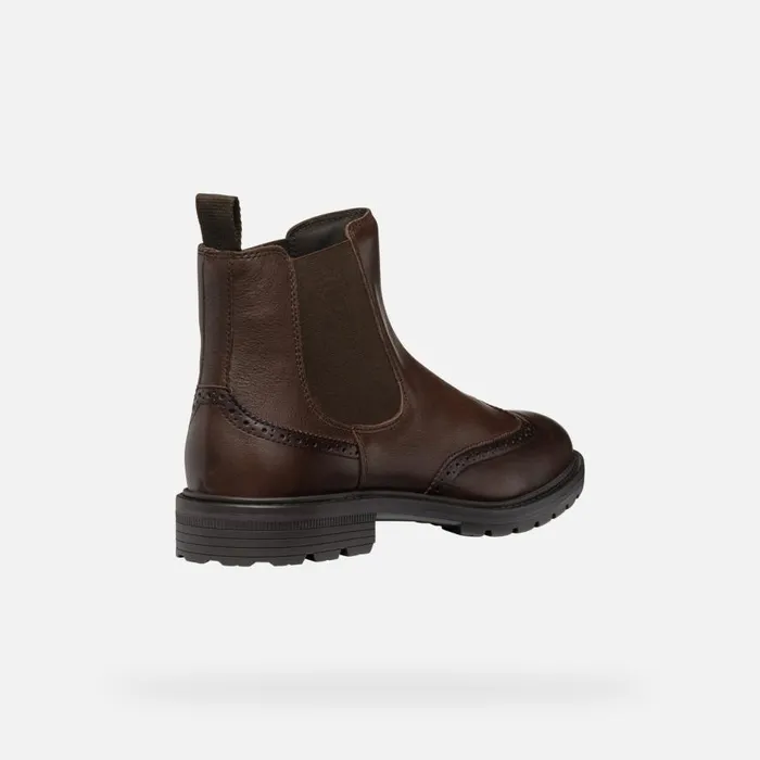 Geox Ankle Boots WALK PLEASURE C MAN Coffee Chelsea Boots Coffee 8211 Man