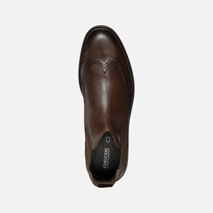 Geox Ankle Boots WALK PLEASURE C MAN Coffee Chelsea Boots Coffee 8211 Man