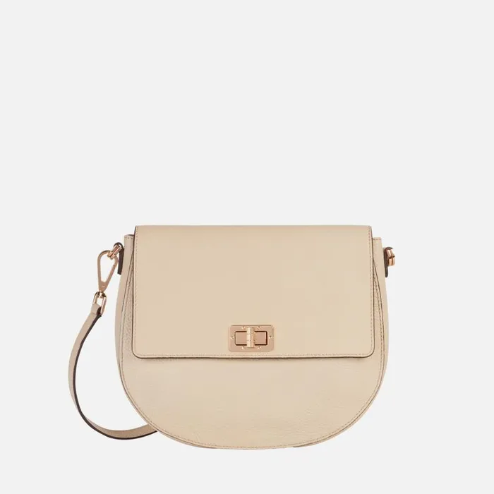 Geox Bags FLAVIE A Shoulder Bag Offwhite Woman CASHMERE Off White 8211 Woman
