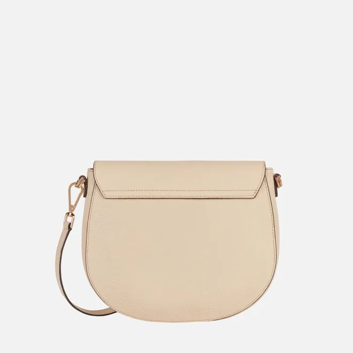 Geox Bags FLAVIE A Shoulder Bag Offwhite Woman CASHMERE Off White 8211 Woman