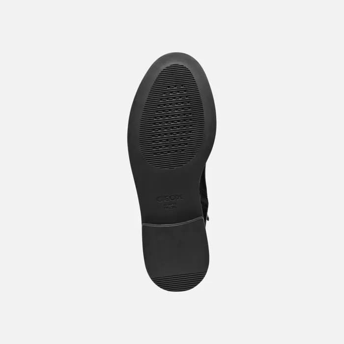 Geox Boots SERILDA WOMAN Black Leather Boots Black 8211 Woman