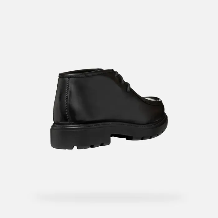 Geox Casual Shoes SPHERICA EC7 MAN Black Leather Shoes Black 8211 Man