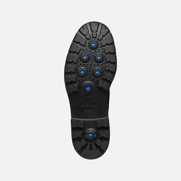 Geox Casual Shoes SPHERICA EC7 MAN Black Leather Shoes Black 8211 Man