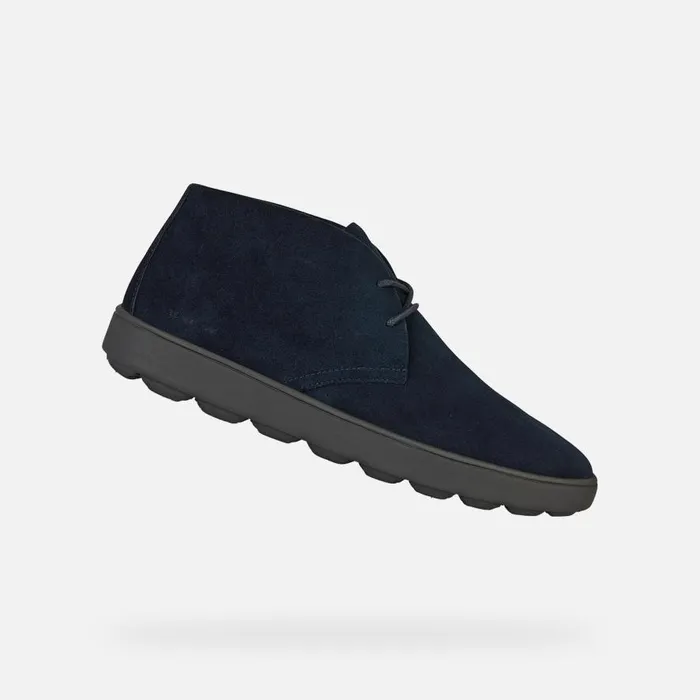 Geox Casual Shoes SPHERICA ECUB1 Men039s Navy Suede Shoes Geox Navy 8211 Man