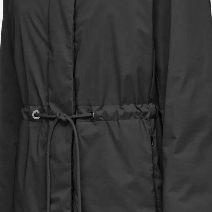 Geox Down Jackets ELEANA WOMAN Black Fulllength Quilted Coat Black 8211 Woman