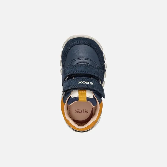 Geox First Steps IUPIDOO BABY NavyCurry Sneakers With Straps Navycurry 8211 Kids