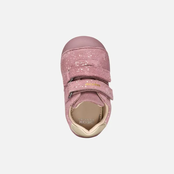 Geox First Steps TUTIM BABY GIRL PinkPlatinum Sneakers With Straps Pinkplatinum 8211 Kids