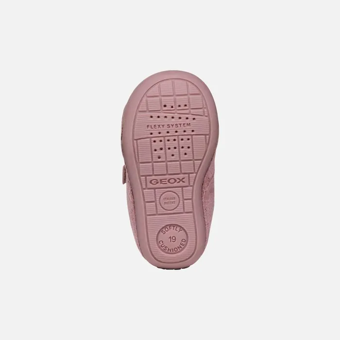 Geox First Steps TUTIM BABY GIRL PinkPlatinum Sneakers With Straps Pinkplatinum 8211 Kids