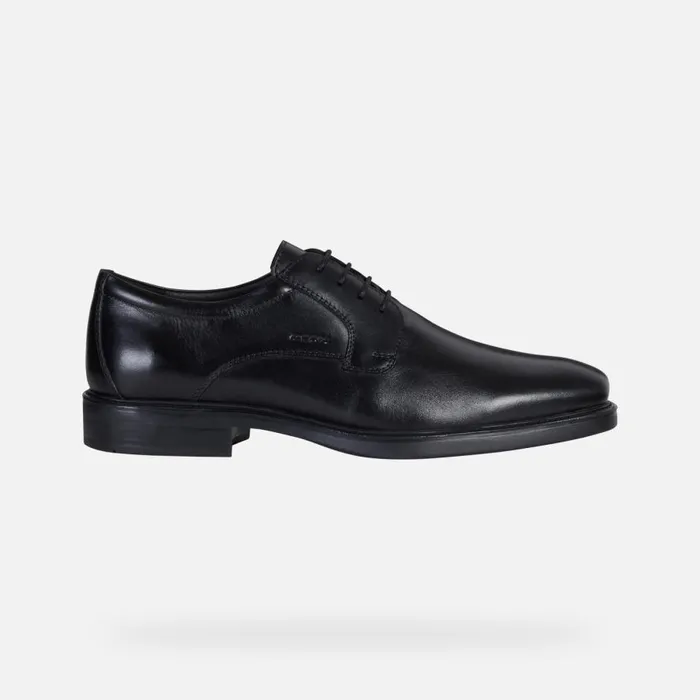 Geox Formal Shoes BRANDOLF B Leather Shoes Black Man Geox Black 8211 Man