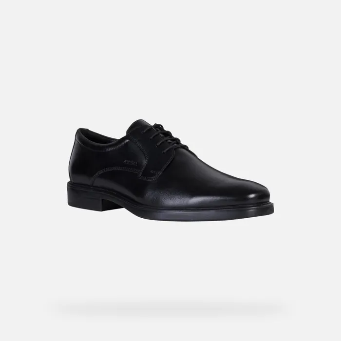 Geox Formal Shoes BRANDOLF B Leather Shoes Black Man Geox Black 8211 Man
