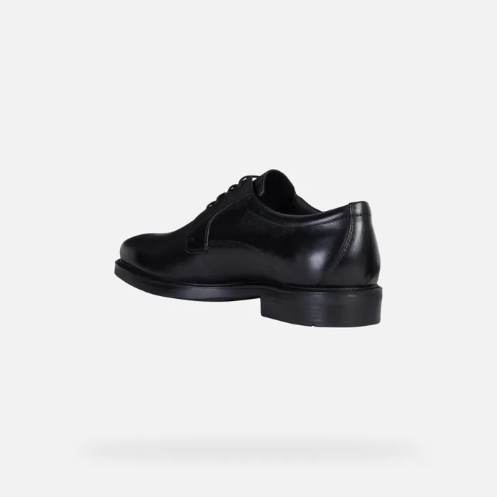 Geox Formal Shoes BRANDOLF B Leather Shoes Black Man Geox Black 8211 Man