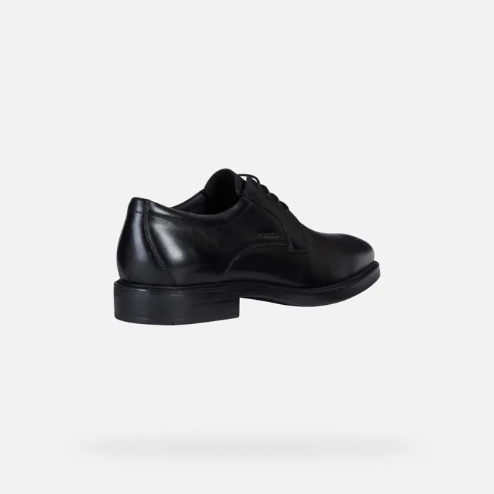Geox Formal Shoes BRANDOLF B Leather Shoes Black Man Geox Black 8211 Man