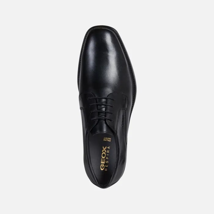 Geox Formal Shoes BRANDOLF B Leather Shoes Black Man Geox Black 8211 Man