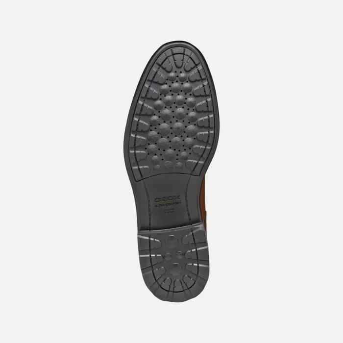 Geox Formal Shoes WALK PLEASURE MAN Cognac Leather Shoes Cognac 8211 Man