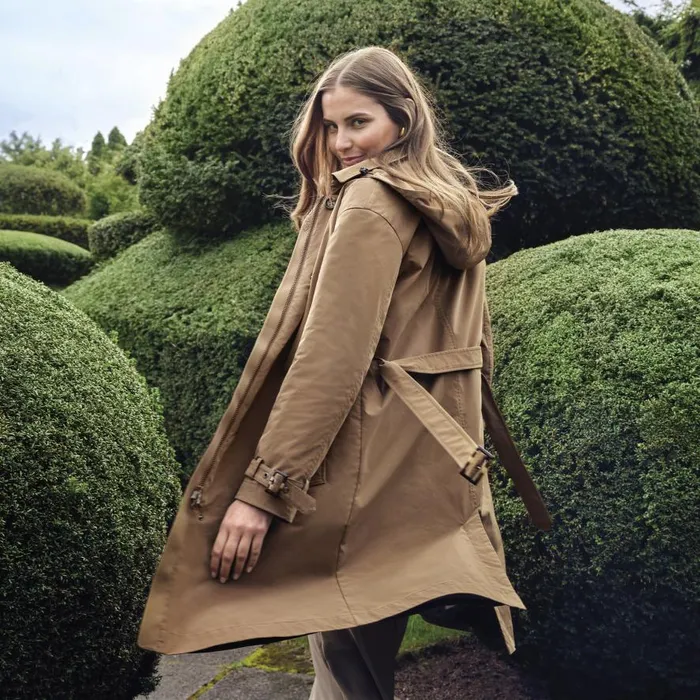 Geox Jackets ANYWECO WOMAN Hazelnut Brown Trench Coat Hazelnut Brown 8211 Woman