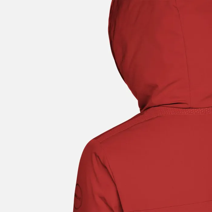 Geox Jackets SPHERICA WOMAN Red Dahlia Long Parka Red Dahlia 8211 Woman