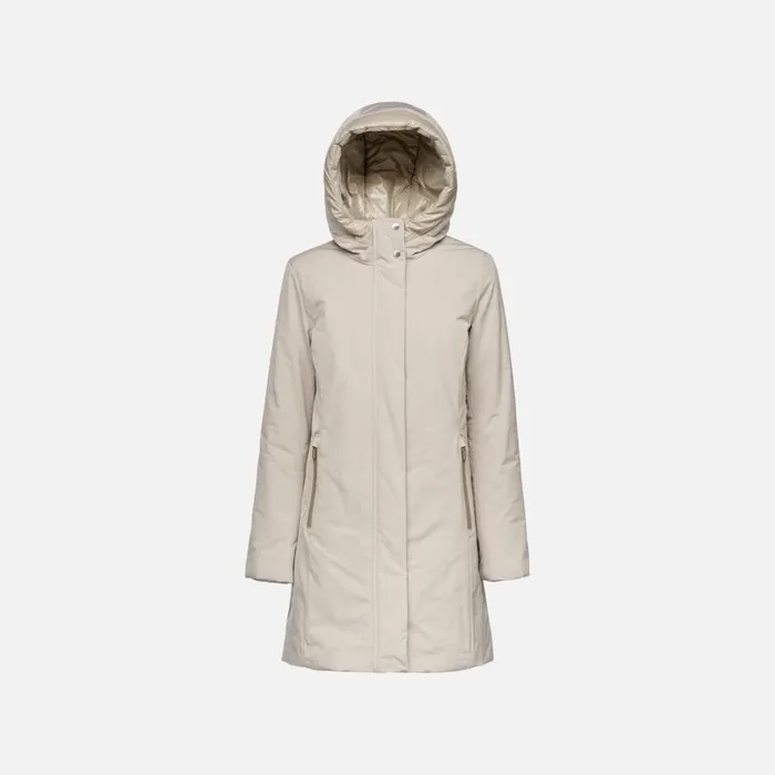 Geox Jackets SPHERICA WOMAN String Long Parka String 8211 Woman