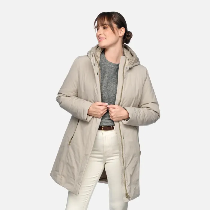 Geox Jackets SPHERICA WOMAN String Long Parka String 8211 Woman