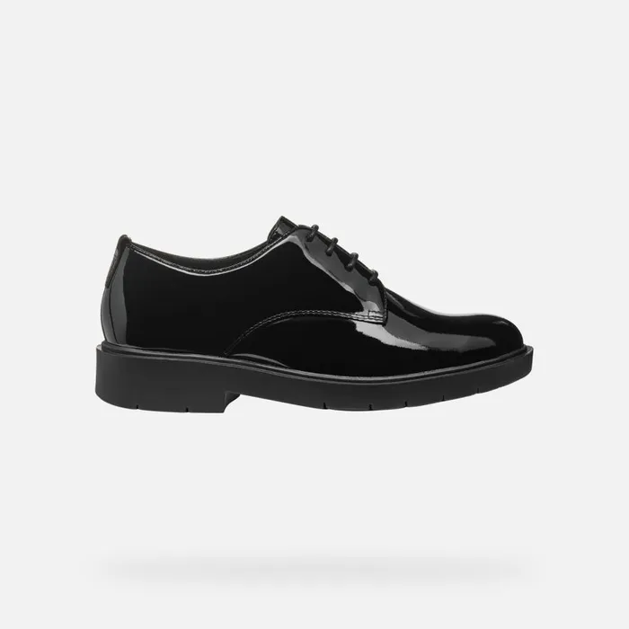 Geox Lace Ups And Brogues SPHERICA EC1 WOMAN Black Laceup Shoes Black 8211 Woman