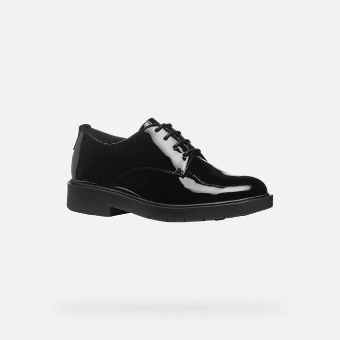 Geox Lace Ups And Brogues SPHERICA EC1 WOMAN Black Laceup Shoes Black 8211 Woman