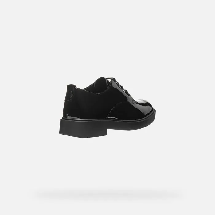 Geox Lace Ups And Brogues SPHERICA EC1 WOMAN Black Laceup Shoes Black 8211 Woman