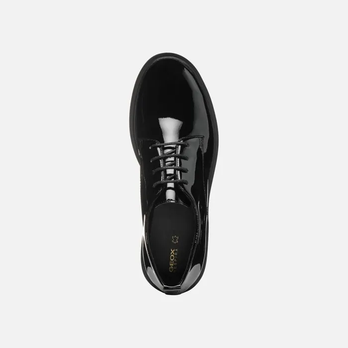 Geox Lace Ups And Brogues SPHERICA EC1 WOMAN Black Laceup Shoes Black 8211 Woman
