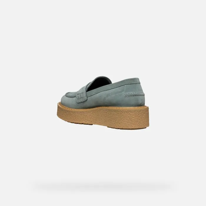 Geox Loafers ELIDEA WOMAN Sage Suede Loafers Sage 8211 Woman