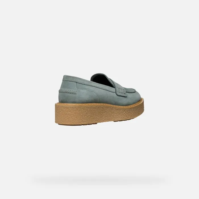Geox Loafers ELIDEA WOMAN Sage Suede Loafers Sage 8211 Woman