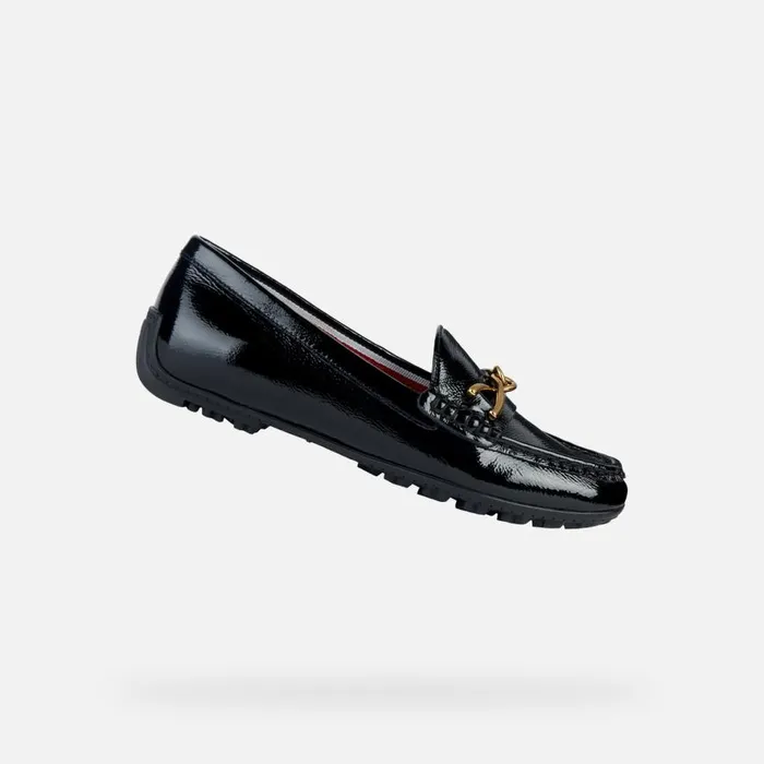 Geox Loafers KOSMOPOLIS GRIP Leather Loafers Black Woman FW Black 8211 Woman