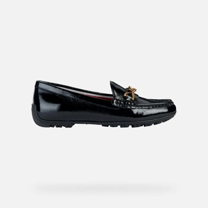 Geox Loafers KOSMOPOLIS GRIP Leather Loafers Black Woman FW Black 8211 Woman