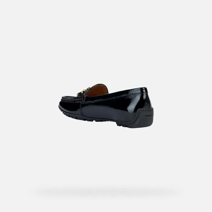 Geox Loafers KOSMOPOLIS GRIP Leather Loafers Black Woman FW Black 8211 Woman
