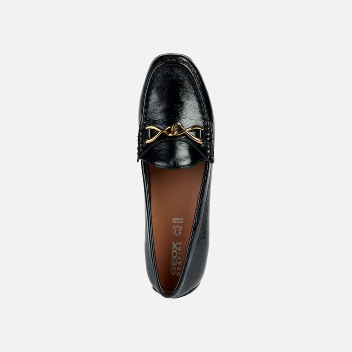 Geox Loafers KOSMOPOLIS GRIP Leather Loafers Black Woman FW Black 8211 Woman