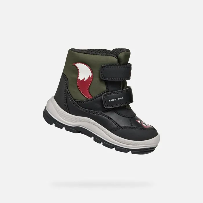 Geox MidCalf Boots FLANFIL ABX TODDLER BOY BlackDark Green Waterproof Boots Blackdark Green 8211 Kids Geox MidCalf Boots FLANFIL ABX TODDLER BOY BlackDark Green Waterproof Boots Blackdark Green 8211 Kids