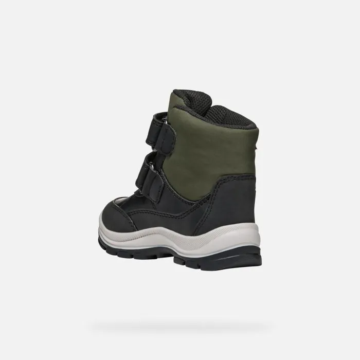 Geox MidCalf Boots FLANFIL ABX TODDLER BOY BlackDark Green Waterproof Boots Blackdark Green 8211 Kids