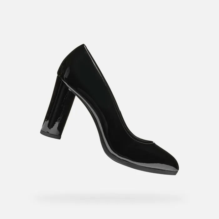 Geox Pumps WALK PLEASURE 90 WOMAN Black Highheeled Court Shoes Black 8211 Woman