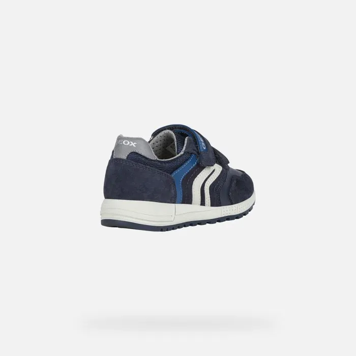 Geox Sneakers ALBEN Junior Boy039s Velcro Shoes Navydark Avio 8211 Kids