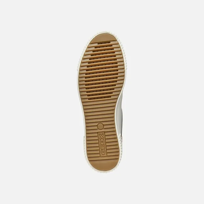 Geox Sneakers BLOMIEE WOMAN Optic WhiteLight Taupe Low Top Sneakers Optic Whitelight Taupe 8211 Woman