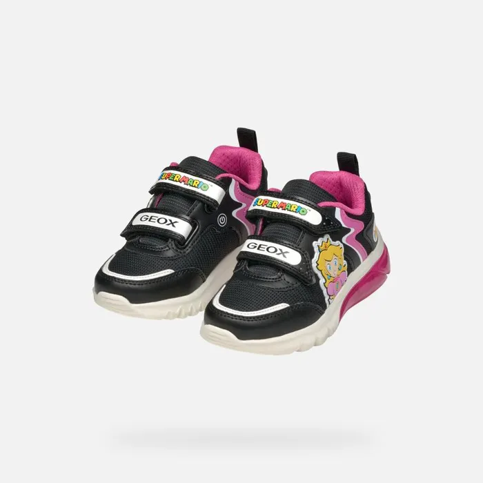 Geox Sneakers CIBERDRON JUNIOR BlackFuchsia Nintendo 8211 Supermario Blackfuchsia 8211 Kids