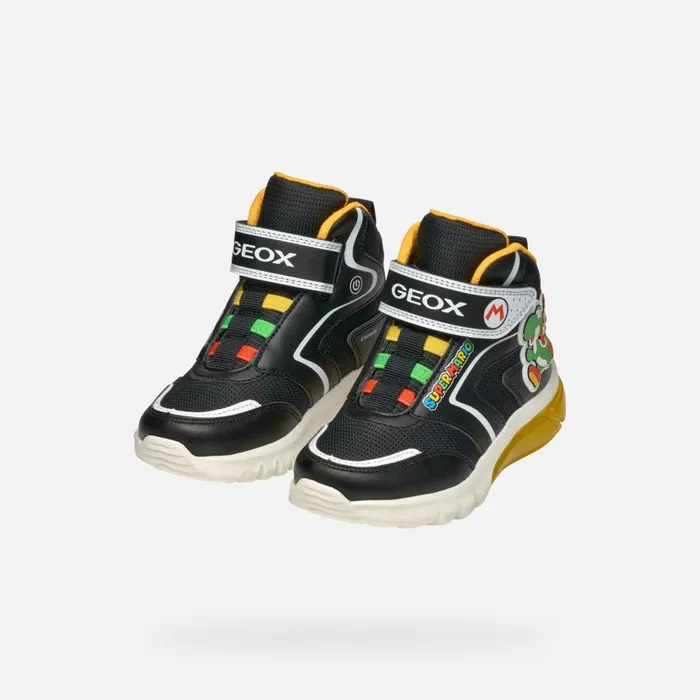 Geox Sneakers CIBERDRON JUNIOR BlackYellow Nintendo 8211 Supermario Blackyellow 8211 Kids