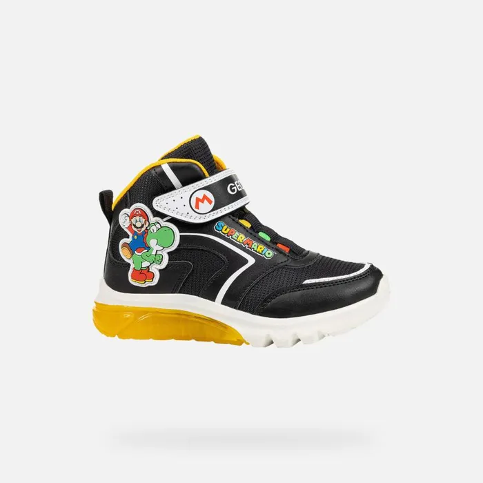 Geox Sneakers CIBERDRON JUNIOR BlackYellow Nintendo 8211 Supermario Blackyellow 8211 Kids