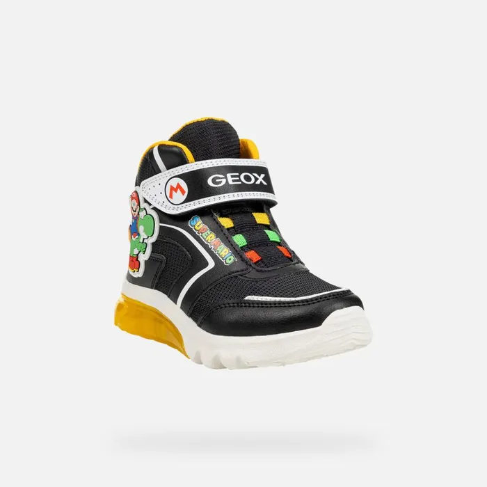 Geox Sneakers CIBERDRON JUNIOR BlackYellow Nintendo 8211 Supermario Blackyellow 8211 Kids