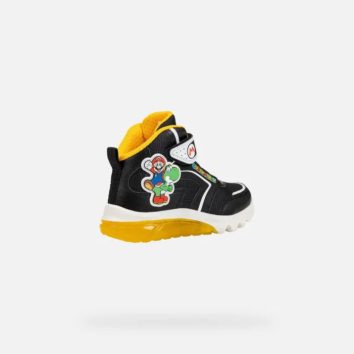 Geox Sneakers CIBERDRON JUNIOR BlackYellow Nintendo 8211 Supermario Blackyellow 8211 Kids
