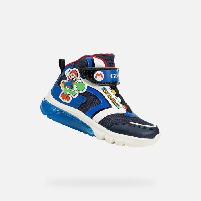 Geox Sneakers CIBERDRON JUNIOR NavyRoyal Nintendo 8211 Supermario Navyroyal 8211 Kids Geox Sneakers CIBERDRON JUNIOR NavyRoyal Nintendo 8211 Supermario Navyroyal 8211 Kids