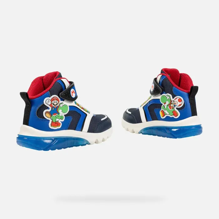 Geox Sneakers CIBERDRON JUNIOR NavyRoyal Nintendo 8211 Supermario Navyroyal 8211 Kids