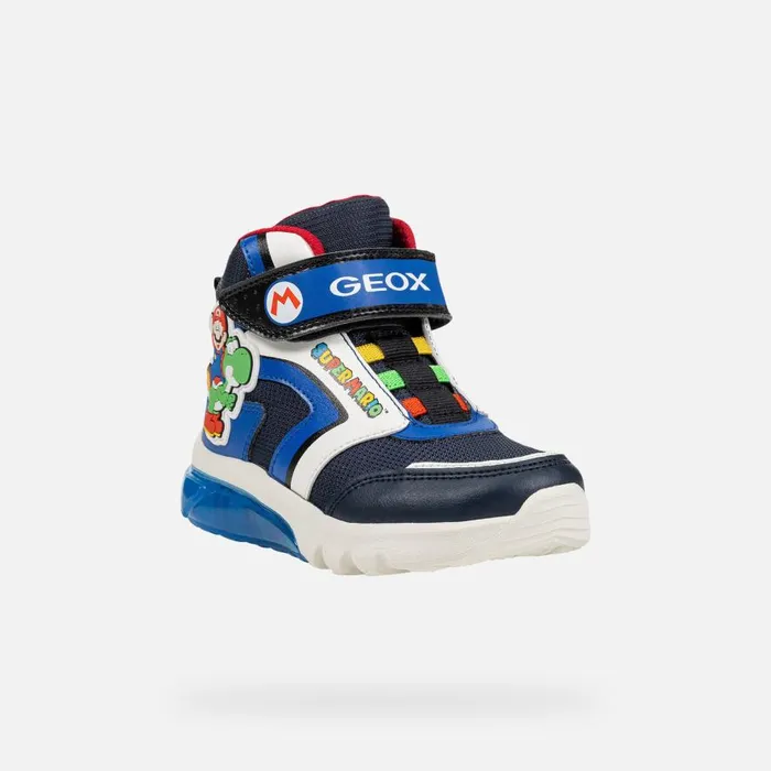 Geox Sneakers CIBERDRON JUNIOR NavyRoyal Nintendo 8211 Supermario Navyroyal 8211 Kids