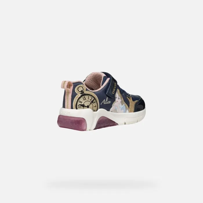 Geox Sneakers FADINLIGHT JUNIOR Dark NavyPlatinum Alice 8211 Disney Dark Navyplatinum 8211 Kids