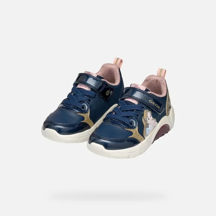 Geox Sneakers FADINLIGHT JUNIOR Dark NavyPlatinum Alice 8211 Disney Dark Navyplatinum 8211 Kids