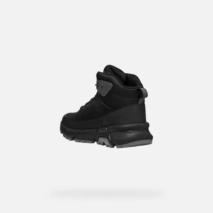 Geox Sneakers FLEXYPER PLUS ABX BOY BlackDark Grey High Top Sneakers Blackdark Grey 8211 Kids
